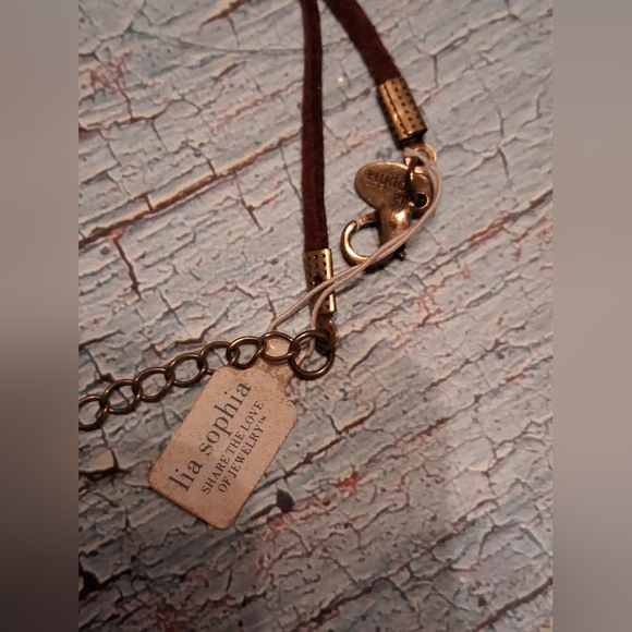 Mia Sophia "Patina" Multi-Stone Pendant Necklace - Picture 3 of 5